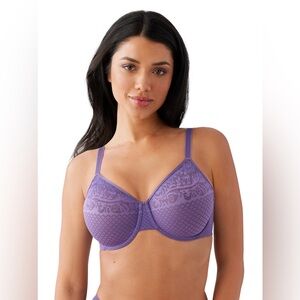 Wacoal 857210 Visual Effects Minimizer Bra Purple Size 38DDD NWOT